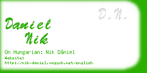 daniel nik business card